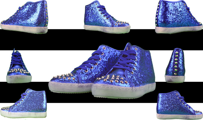 Damen Sneaker Glitter Glitzer Schuhe 36-41 Turnschuhe Freizeit Party