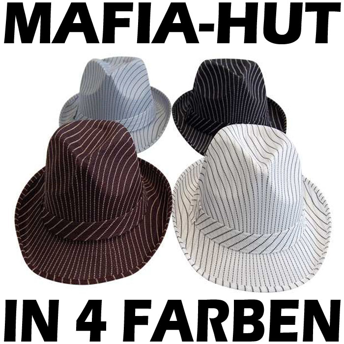 20er Jahre Al Capone Hut Mafia Mafiahut Gangster In 4 FARBEN  