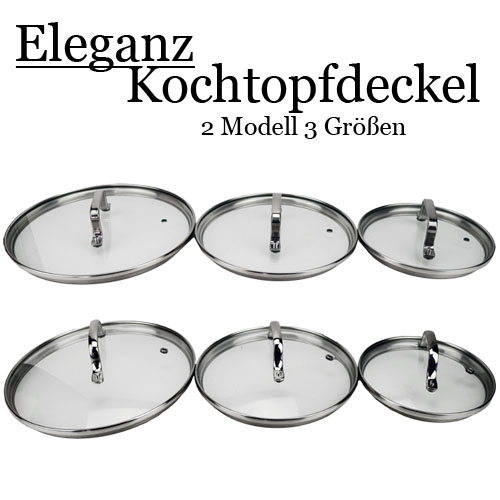 Kochtopfdeckel Kochdeckel Topfdeckel aus Glas Glasdeckel